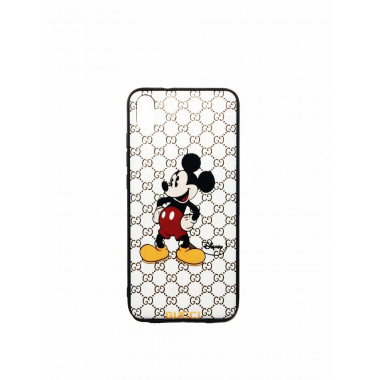 Чехол силиконовый белый с рисунком Gucci Микки Маус для Xiaomi Redmi 7A